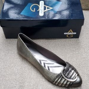 Andrew Geller Pewter flats